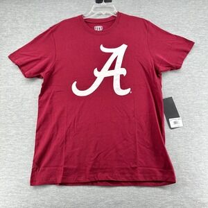 Alabama Crimson Tide OTS T Shirt Mens Large Red NCAA Cotton Short Sleeve Tee